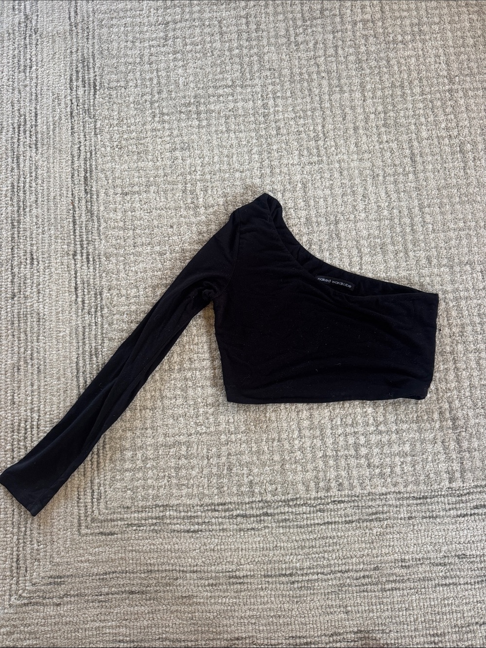 Naked Wardrobe One-Shoulder Crop